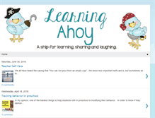 Tablet Screenshot of learningahoy.com